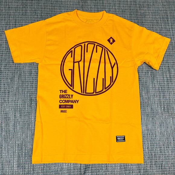 Grizzly Grip Tape Yellow T Shirt Adult Sz Small New - Picture 1 of 6